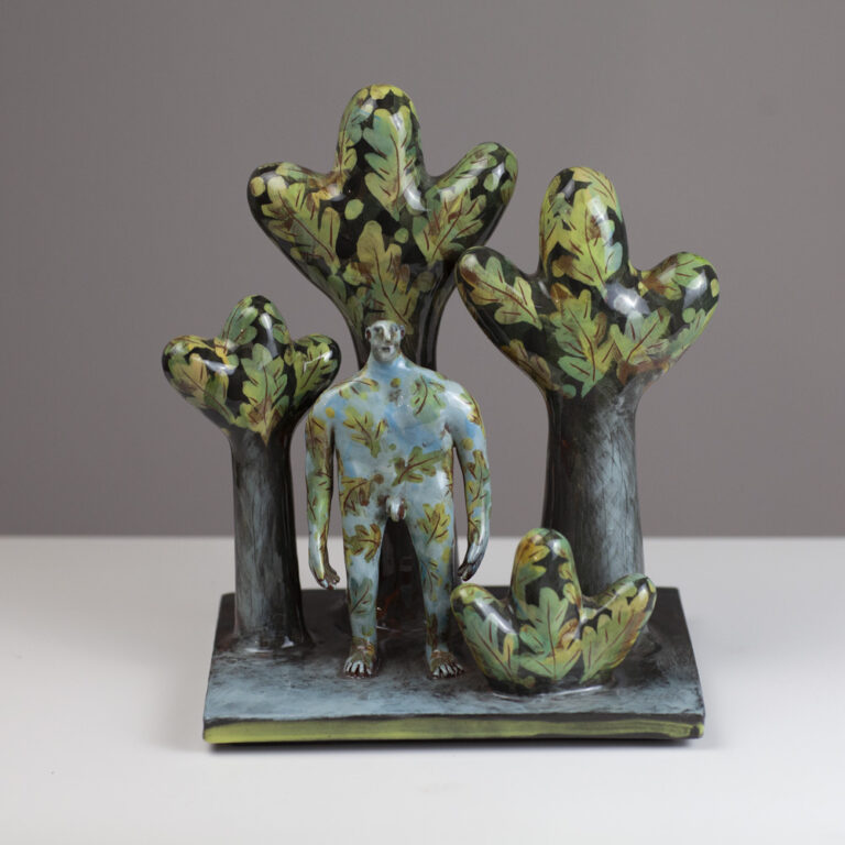 Man Walking Through Wood by Jenny Southam