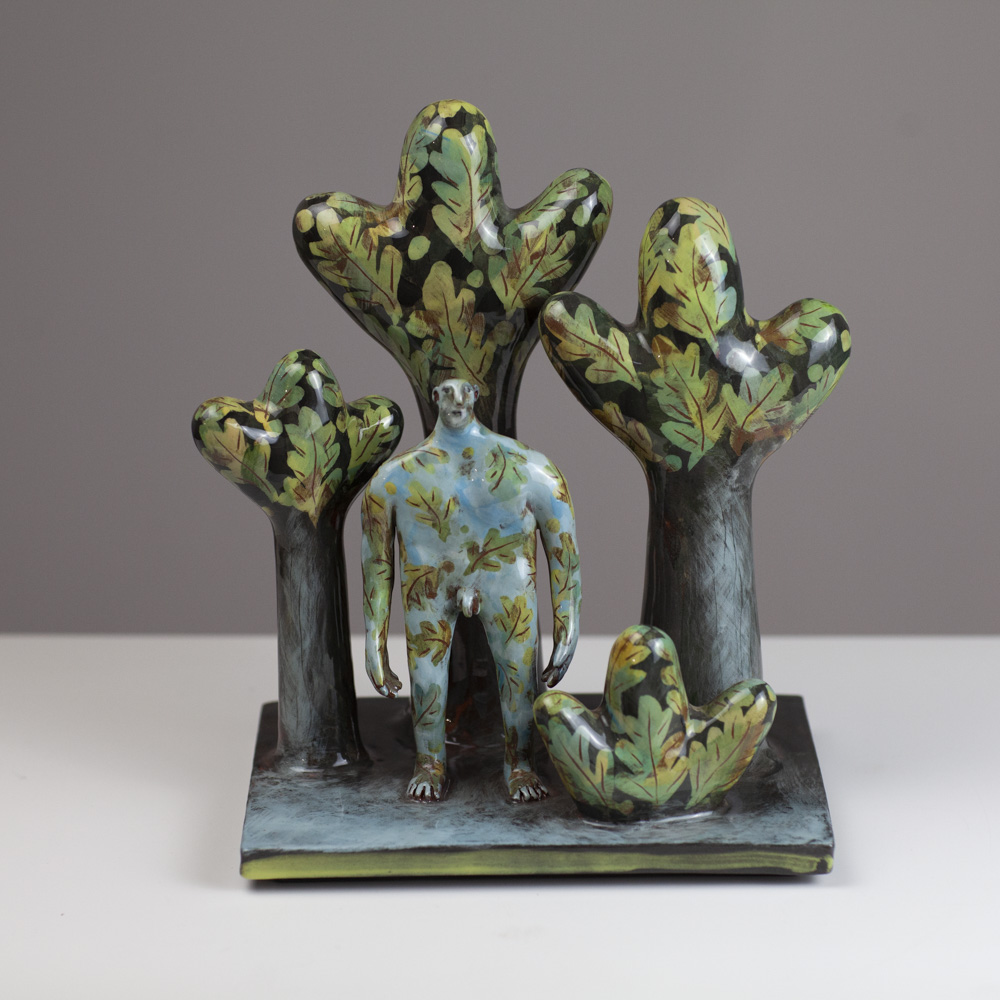 Man Walking Through Wood by Jenny Southam