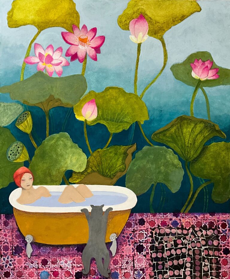 Lotus Bathing by Gertie Young