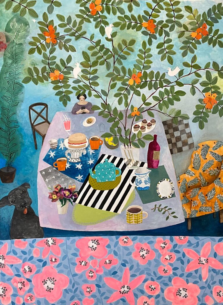 Tea Under Rose Hips by Gertie Young