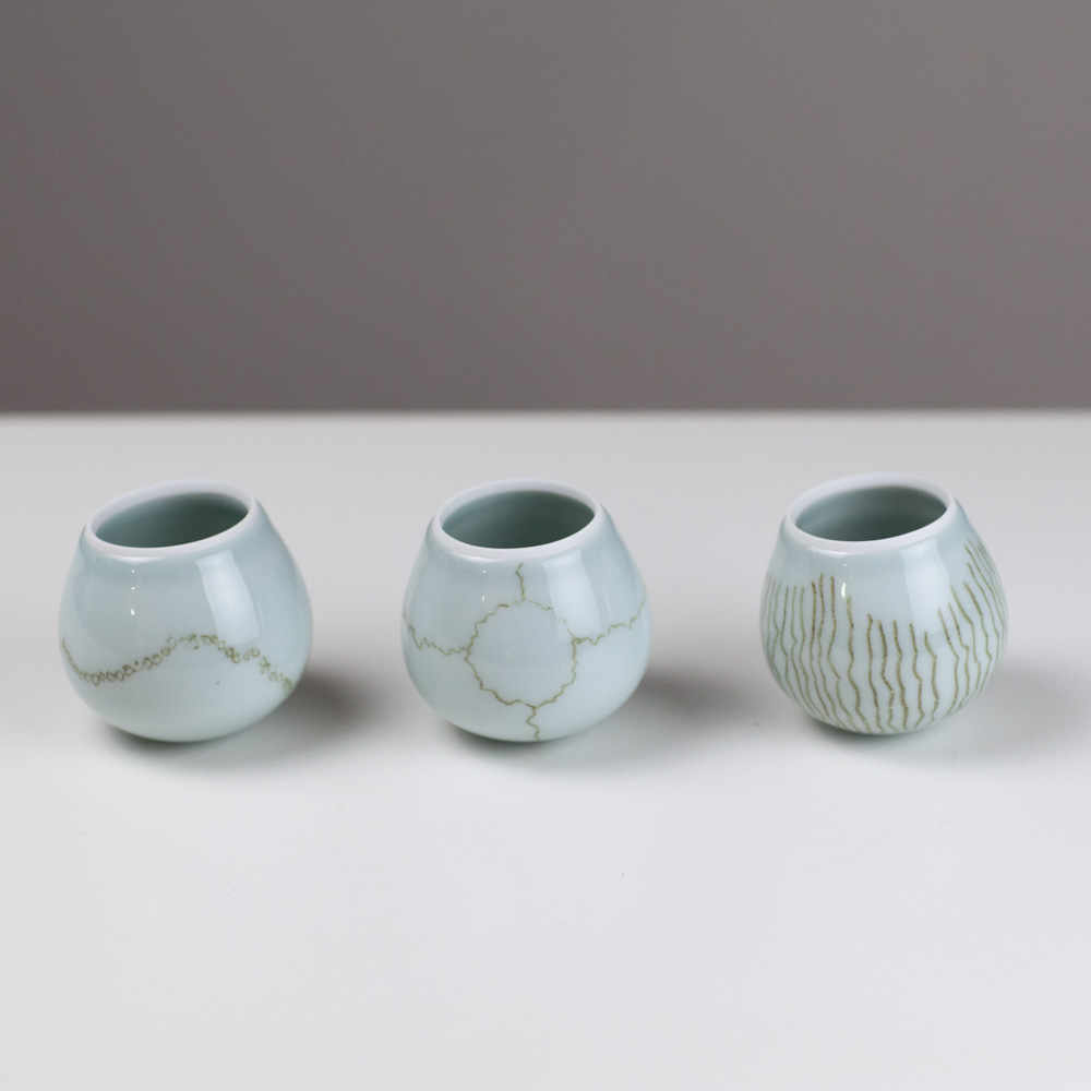 Trio of Rocking Bowls 13-15 by Chris Keenan