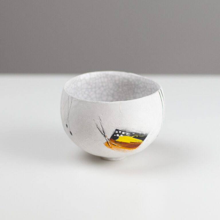 Pinch Pot Abstract Crackle 36 by Jane Hollidge