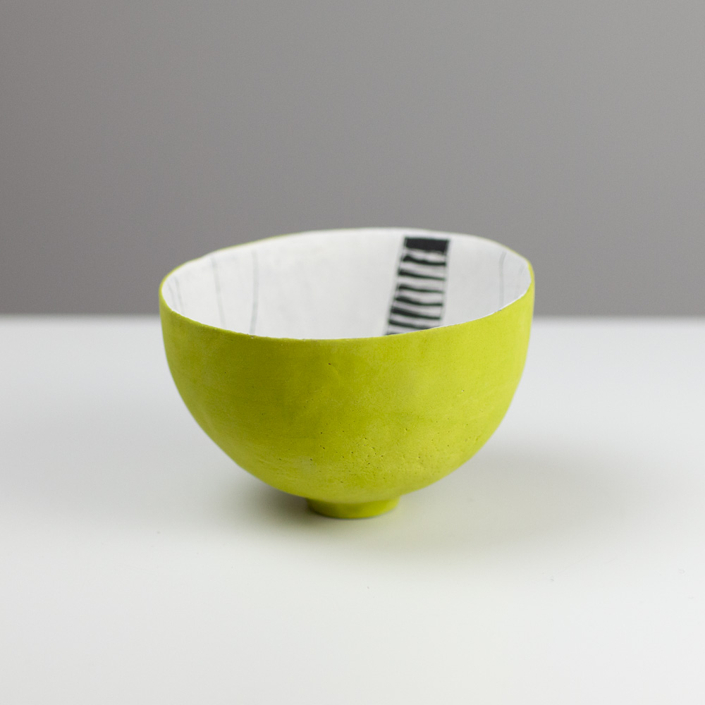 Green Bowl HOL8 by Jane Hollidge