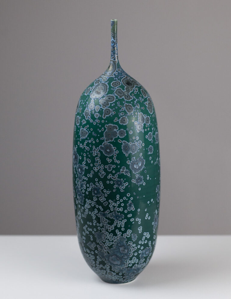Green Crystalline Vase 1 by Matt Horne