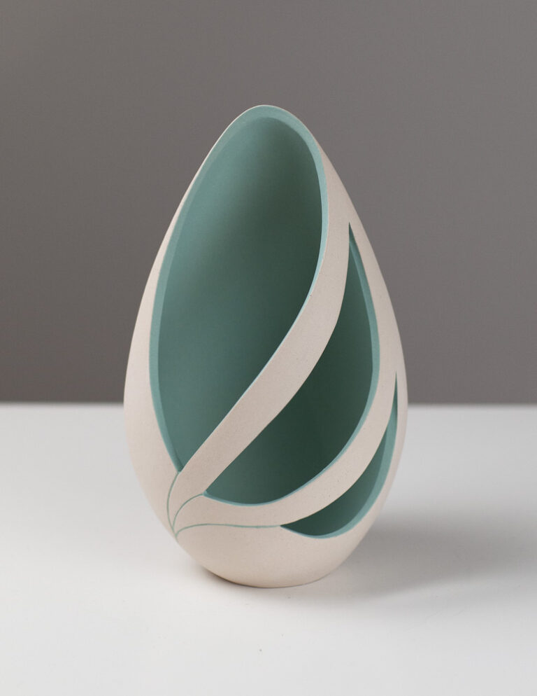 Turquoise Petal Pod Small SHI36 by Sarah Hillman
