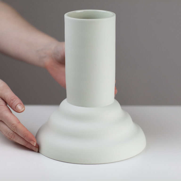 Flared stem vase TV1 by Arjan Van Dal