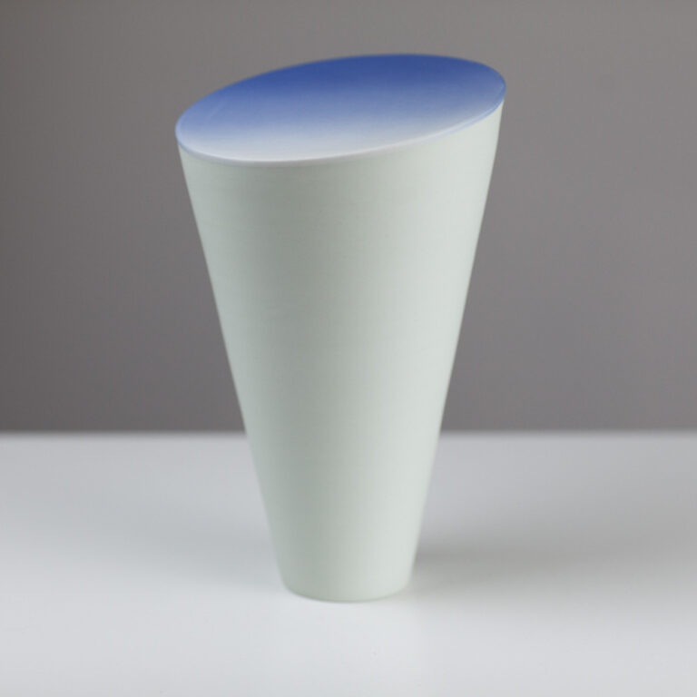 Slanted stem vase large GV1 by Arjan Van Dal