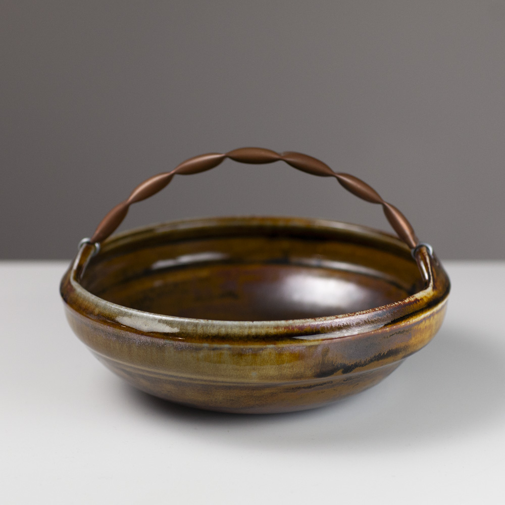 Bowl with Copper Handle FLJ9 by Francis Lloyd-Jones