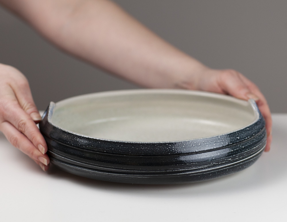 Dish with Holed lugs FLJ10 by Francis Lloyd-Jones